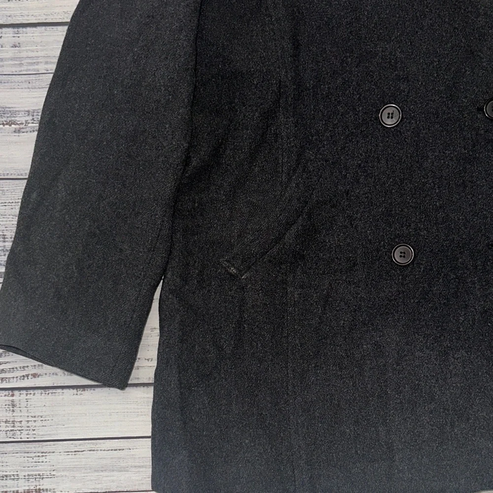 Jason Kole Charcoal Hooded Pea Coat Sz. 14